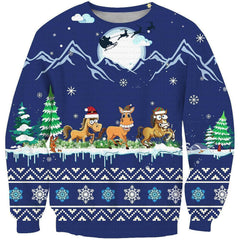 3D All Over Print Horse On Christmas Shirts - Amaze Style™