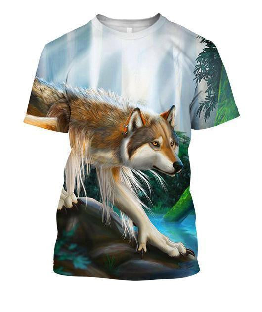 Animals Wolves Hoodie 3D All Over Printed