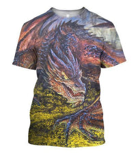 Aod Dragon Art Nature Hoodie 3D All Over Printed