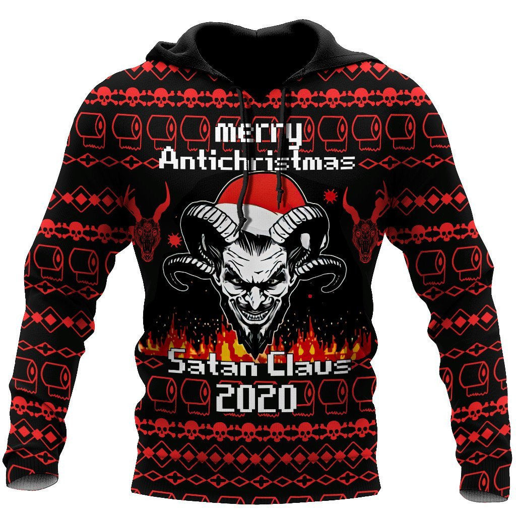 Merry Anti-Christmas Satanic Hoodie For Men And Women HHT12102003 - Amaze Style™-Apparel