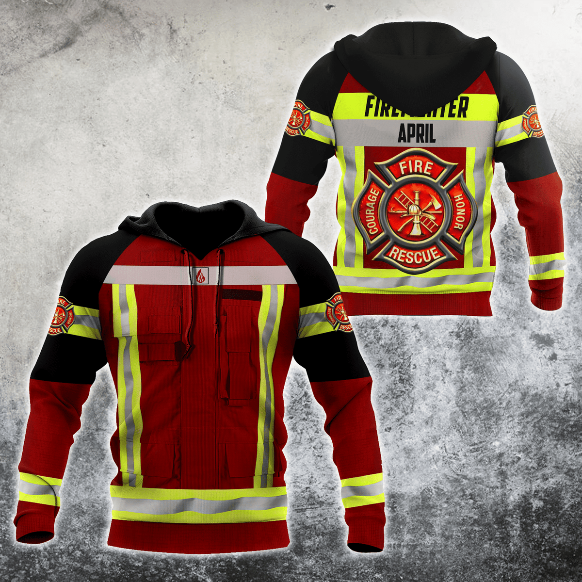 April Firefighter Hoodie For Men And Women MH28012104 - Amaze Style™-Apparel