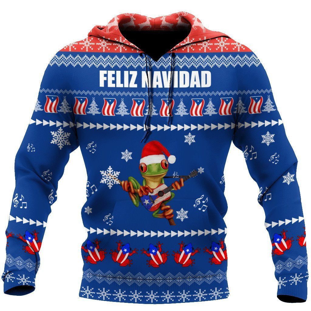 Puerto Rico Coqui Christmas Hoodie For Men And Women TQH06102001 - Amaze Style™-Apparel