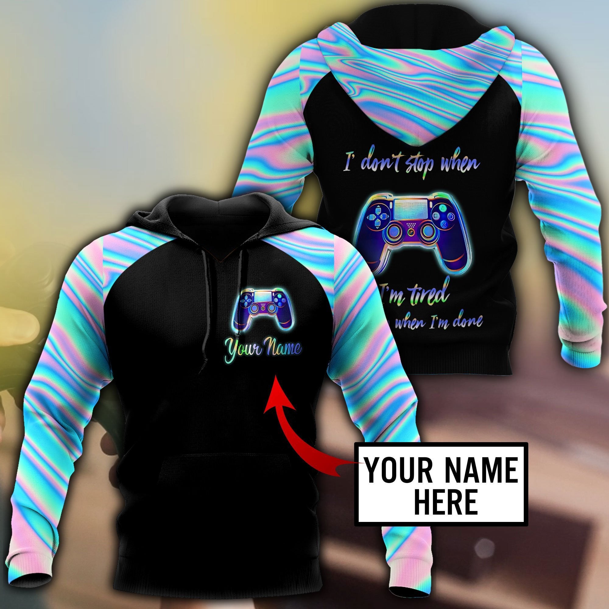 3D All Over Printed Game Lover  Unisex Shirts Custom Name XT NTN03022104 - Amaze Style™