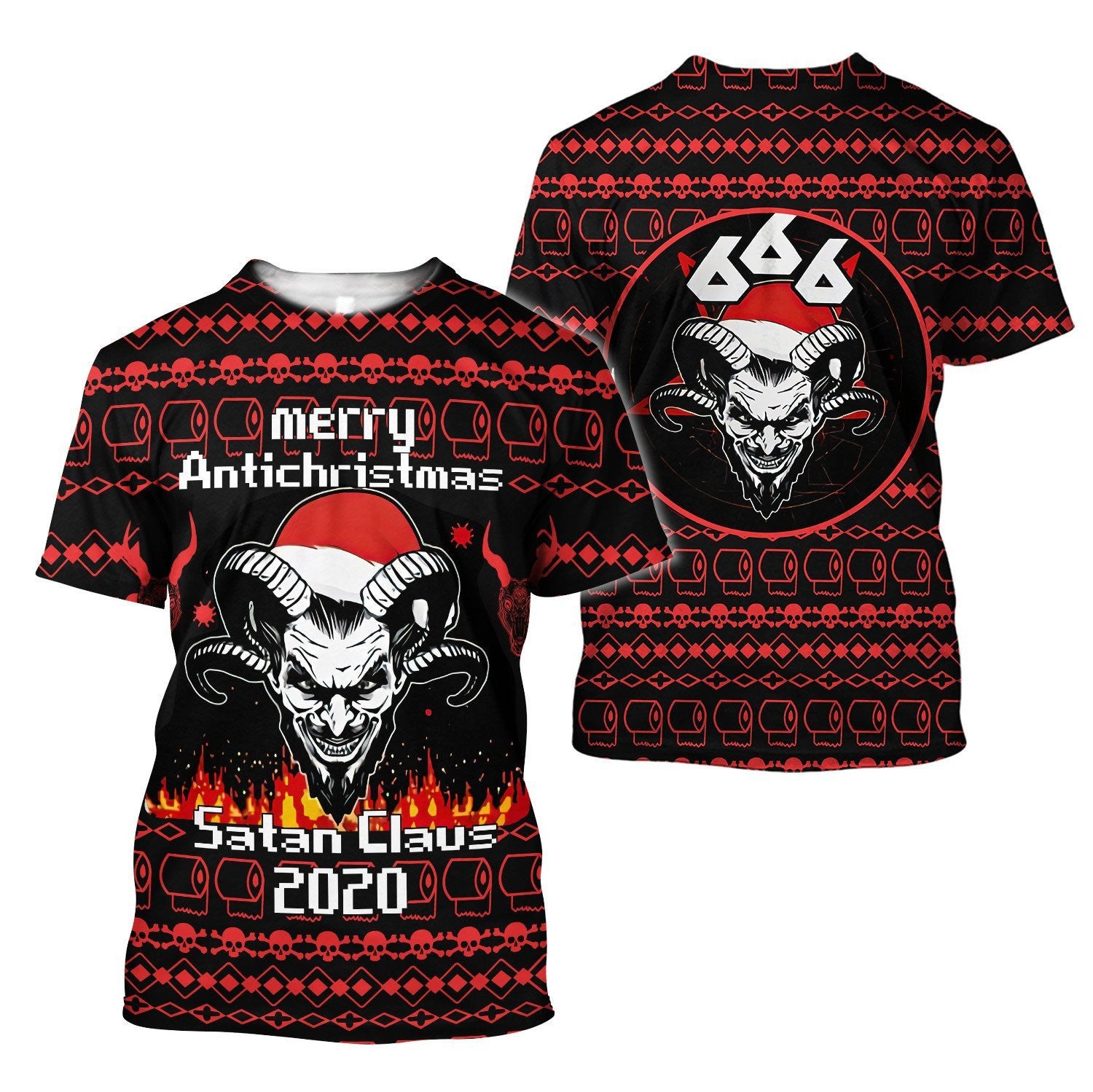 Merry Anti-Christmas Satanic Hoodie For Men And Women