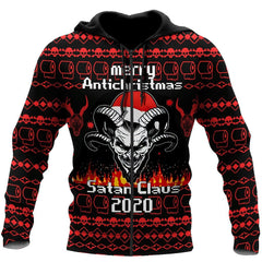 Merry Anti-Christmas Satanic Hoodie For Men And Women