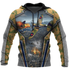 Air Force Aircraft Supermarine Spitfire 3D All Over Printed Shirts for Men and Women AM170101 - Amaze Style™-Apparel