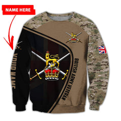 Custom Name Xt British Army 3D Printed Shirts Hoodie