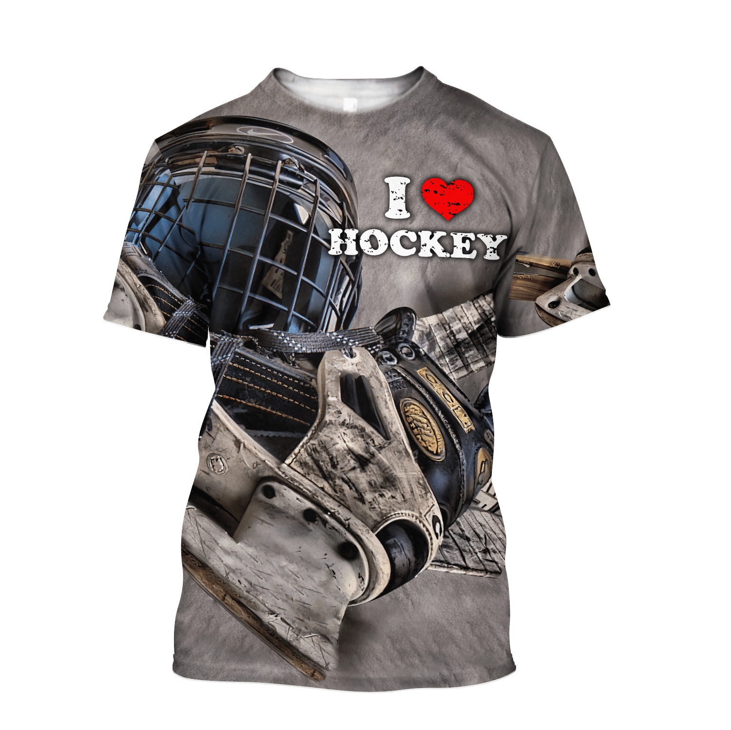 I Love Hockey Unisex Shirts Hoodie 3D All Over Printed