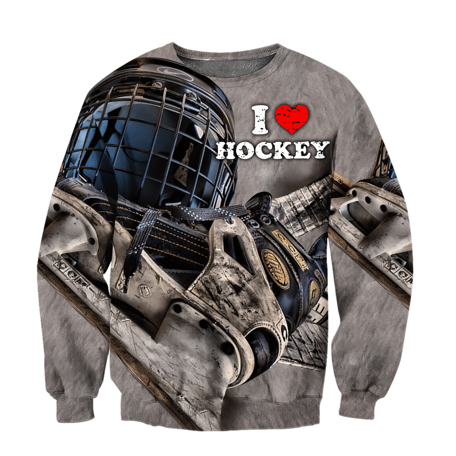 3D All Over Printed I Love Hockey  Unisex Shirts - Amaze Style™-Apparel