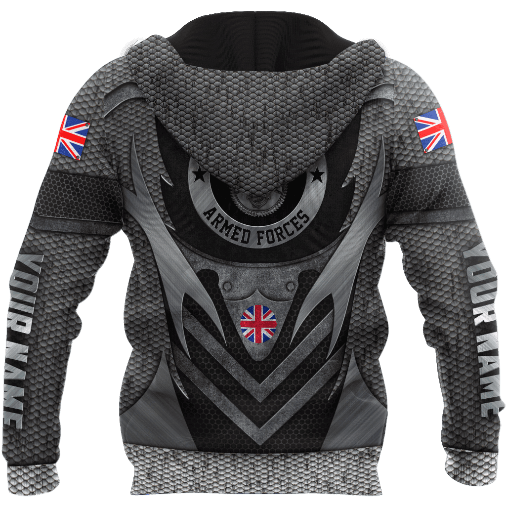 Custom Name Xt British Armed Forces 3D Printed Clothes Hoodie