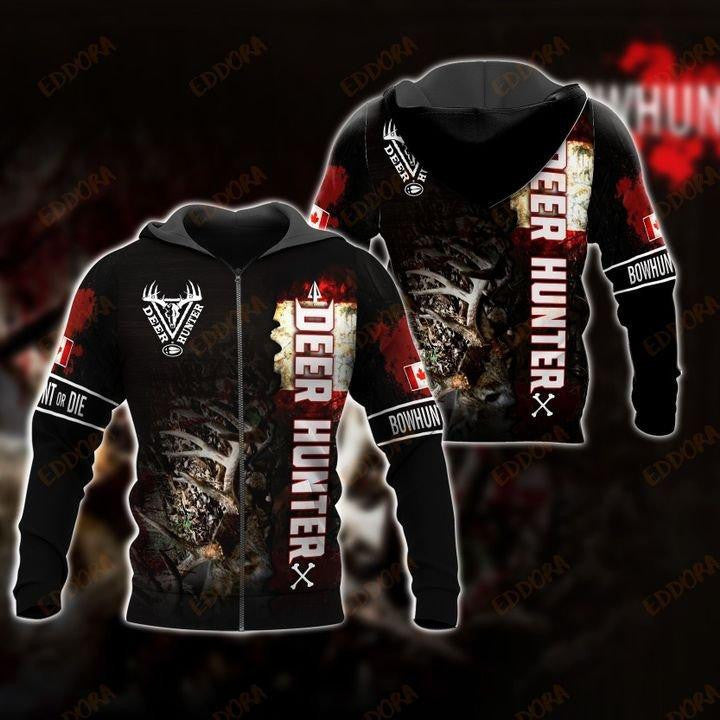 Canadian Deer Hunting 3D All Over Printed Clothes Hoodie