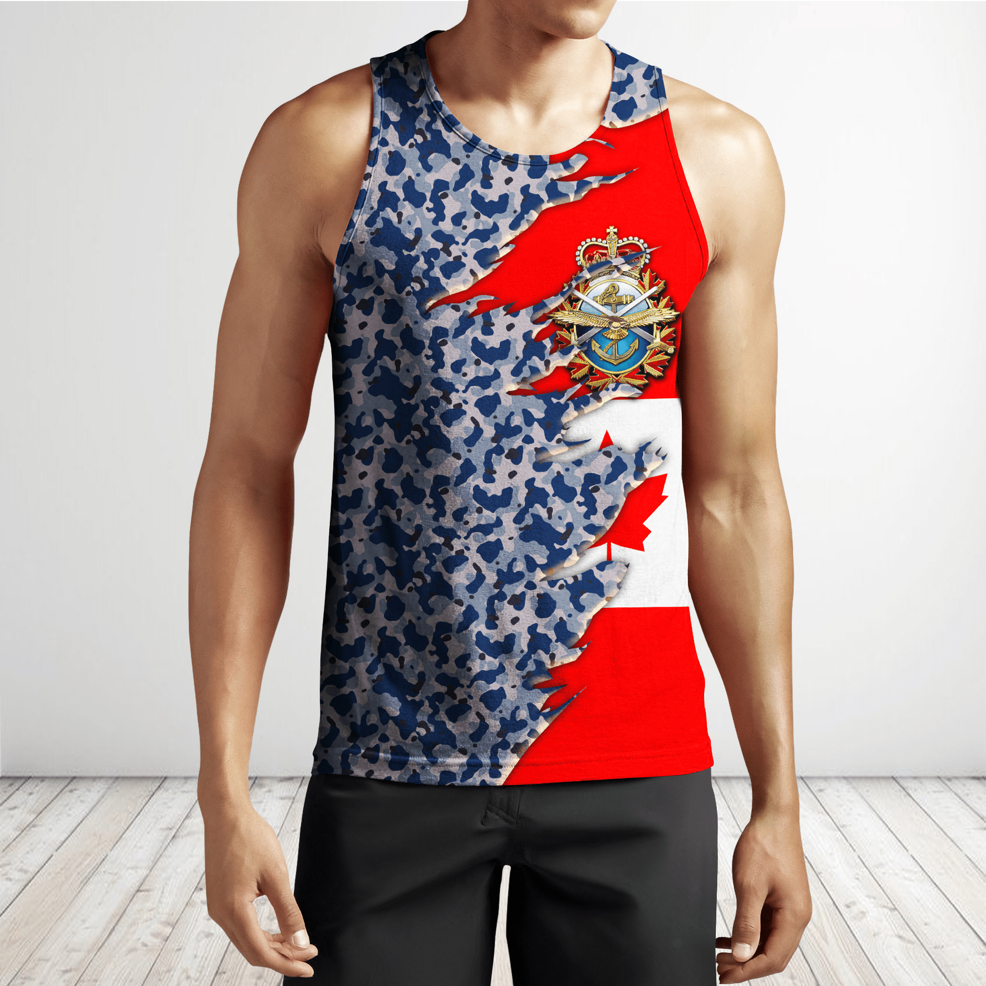 Canadian Navy Veteran 3D All Over Printed Shirts Hoodie