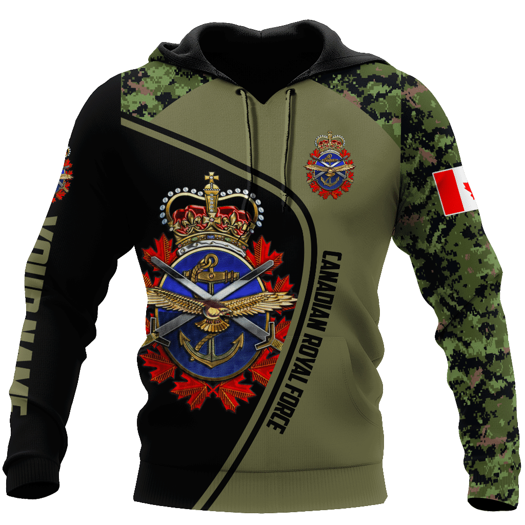 Personalized Name Xt Canadian Armed Forces Veteran 3D All Over Printed Shirts Hoodie