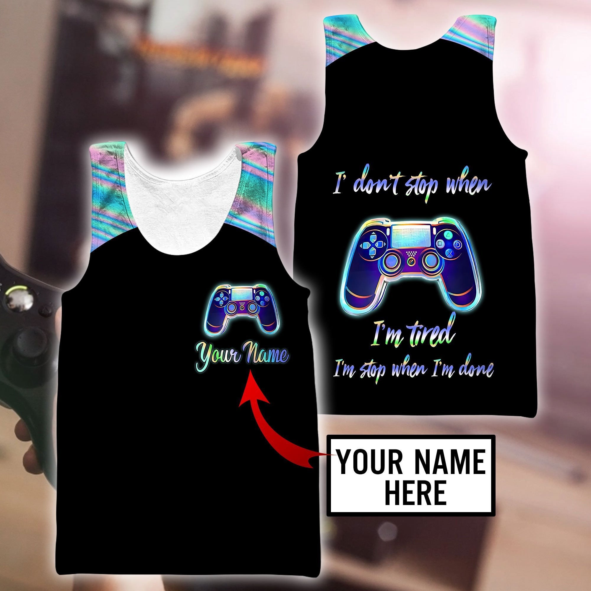 Game Lover Unisex Shirts Custom Name Hoodie 3D All Over Printed