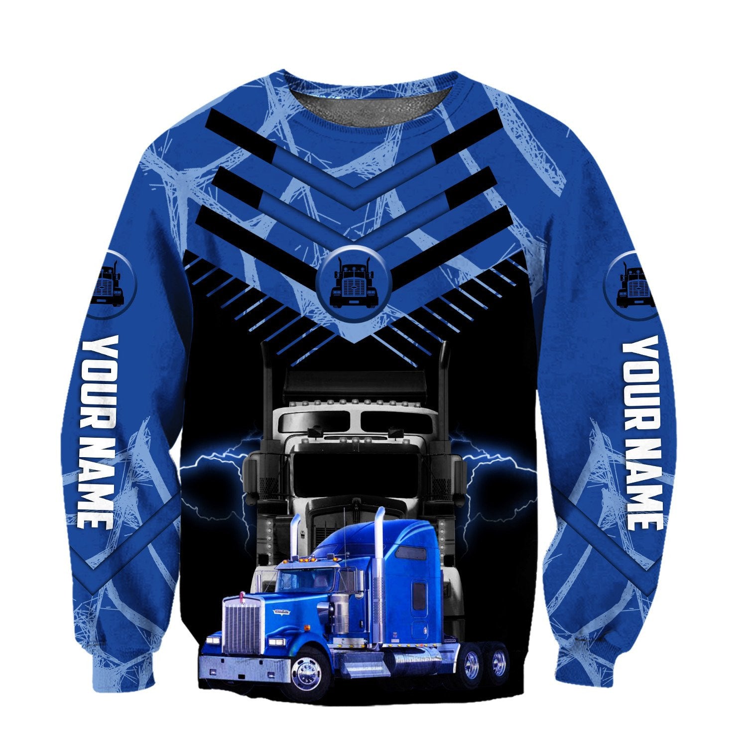 Truck Lover Unisex Shirts Custom Name Hoodie 3D All Over Printed