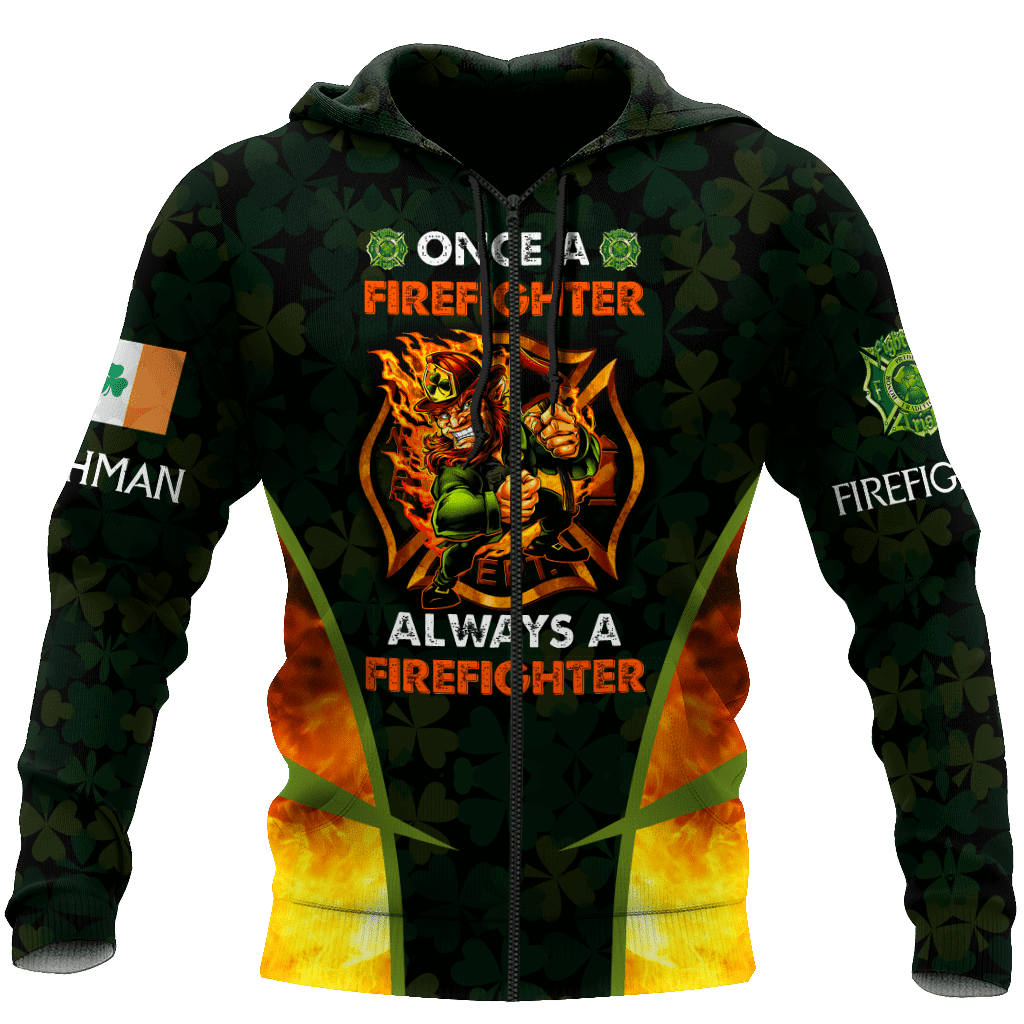 Irish- Firefighter Unisex Shirts Hoodie 3D All Over Printed