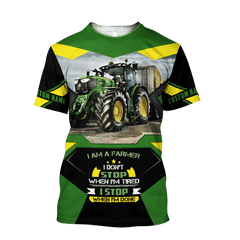 Tractor Unisex Shirts Custom Name Hoodie 3D All Over Printed