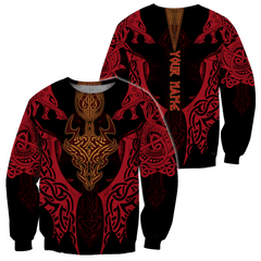 Custom Name Xt Celtic Dragon 3D Printed Shirt Hoodie