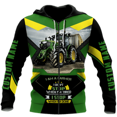 Tractor Unisex Shirts Custom Name Hoodie 3D All Over Printed