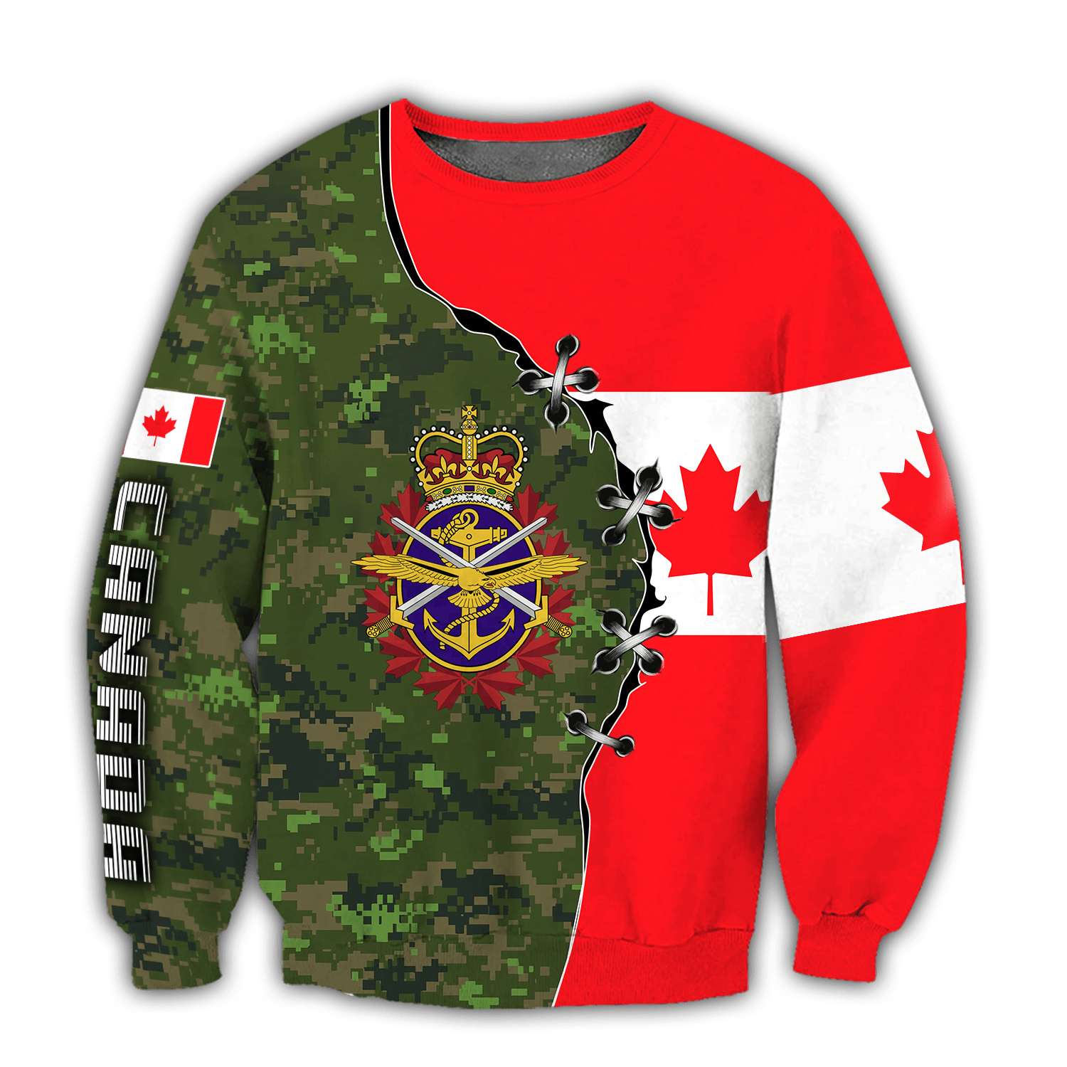 Canadian Veteran  3D All Over Printed Shirts