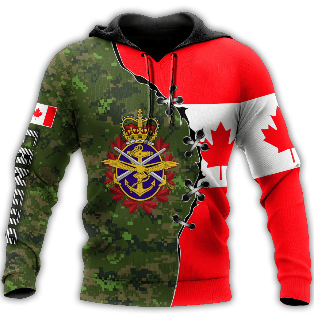 Canadian Veteran  3D All Over Printed Shirts