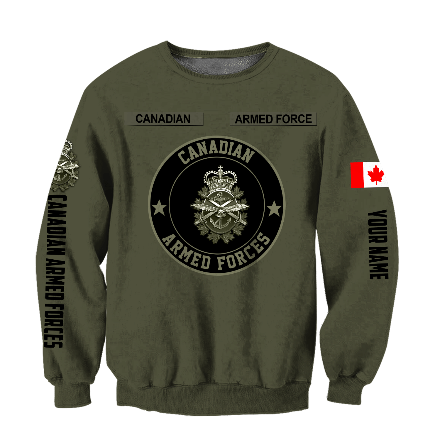 Personalized Name Xt Canada Armed Forces 3D Printed Shirts Hoodie