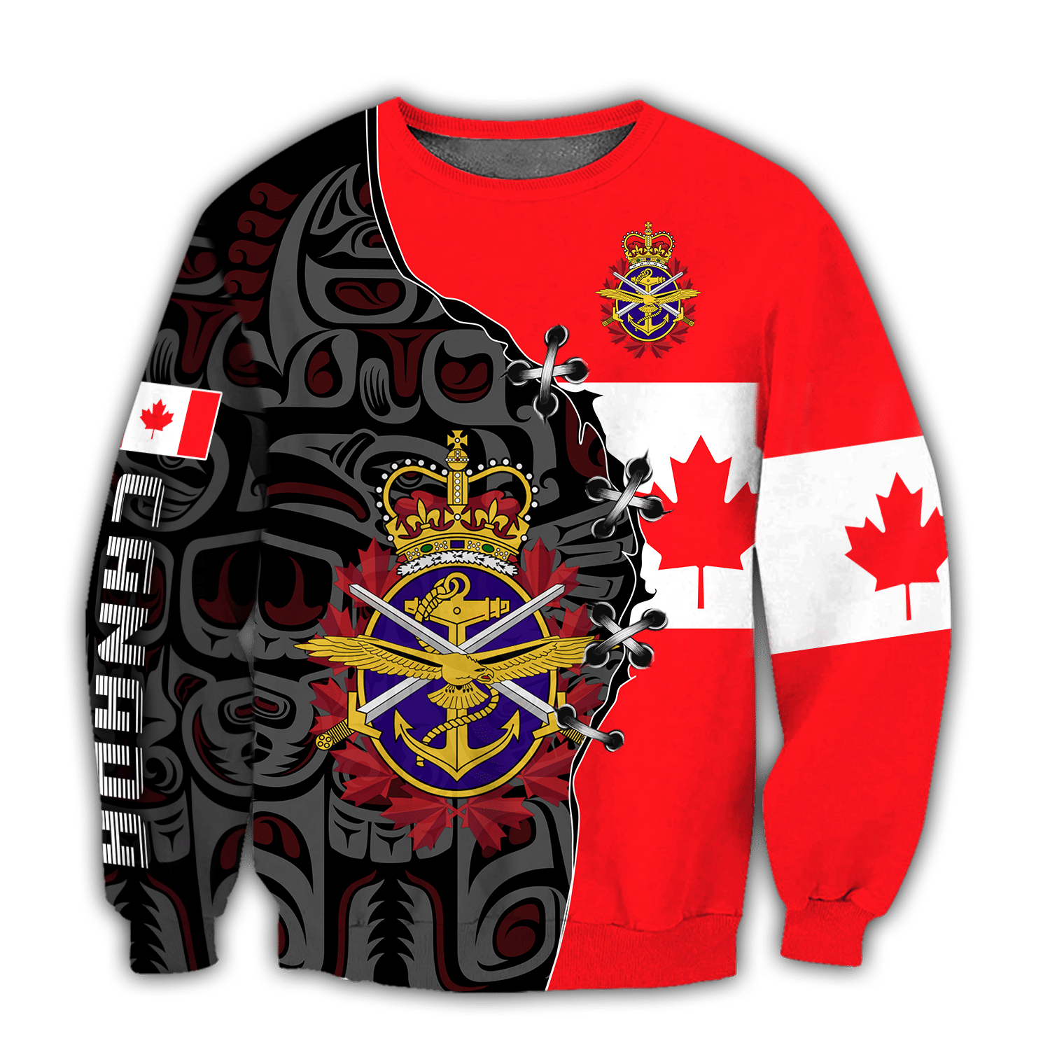 Canadian Veteran 3D All Over Printed Shirts Hoodie