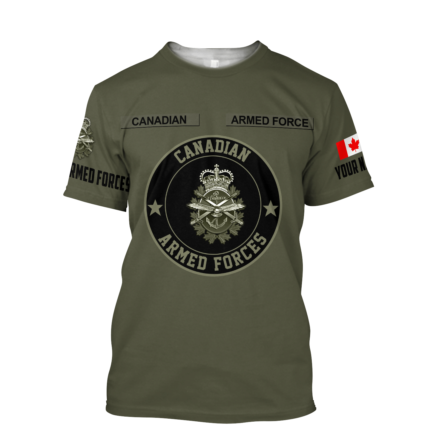 Personalized Name Xt Canada Armed Forces 3D Printed Shirts Hoodie