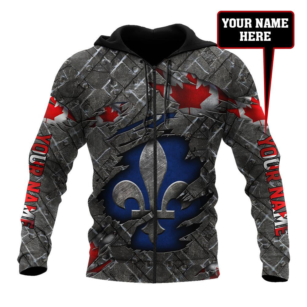 Custom Name Xt Quebec 3D Printed Clothes Hoodie