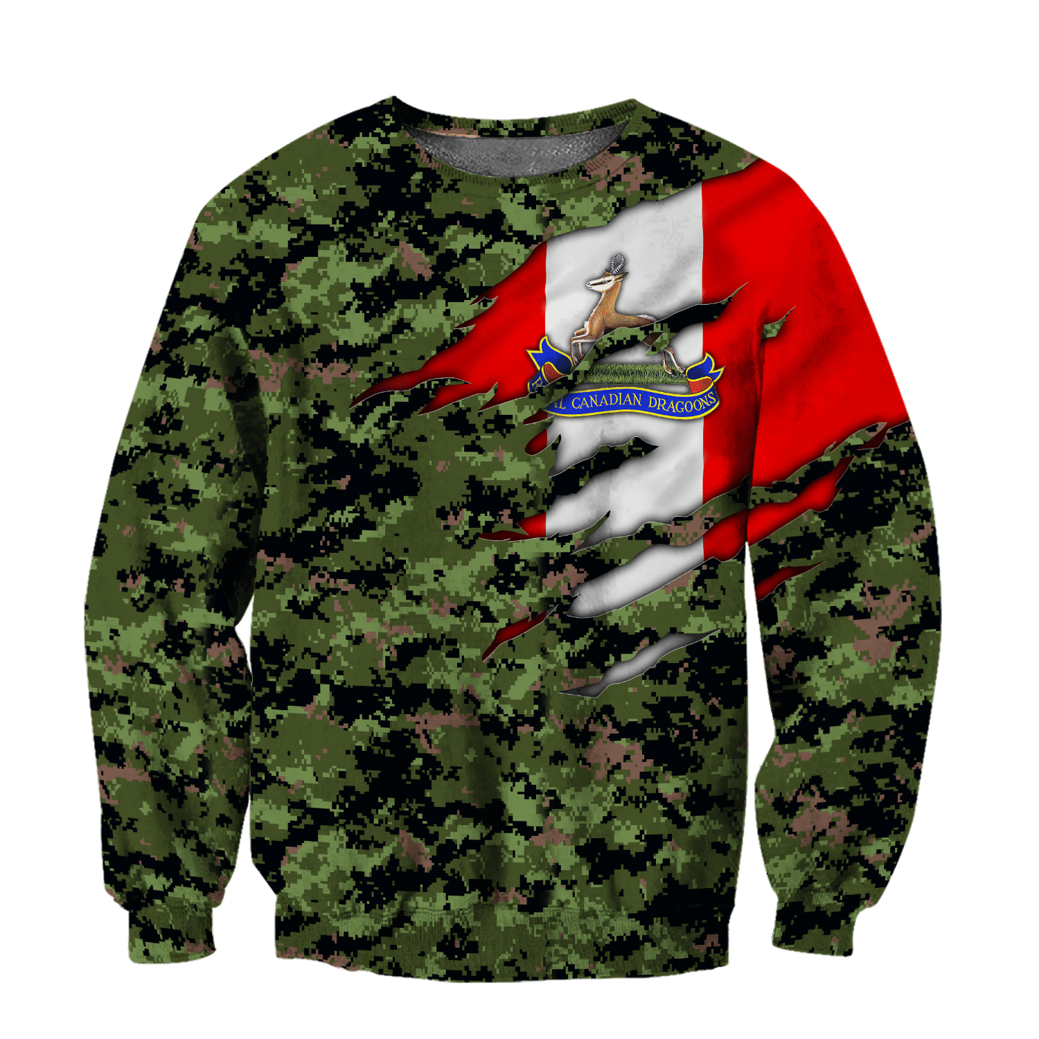 Royal Canadian Dragoons Pullover 3D All Over Printed Shirts Hoodie