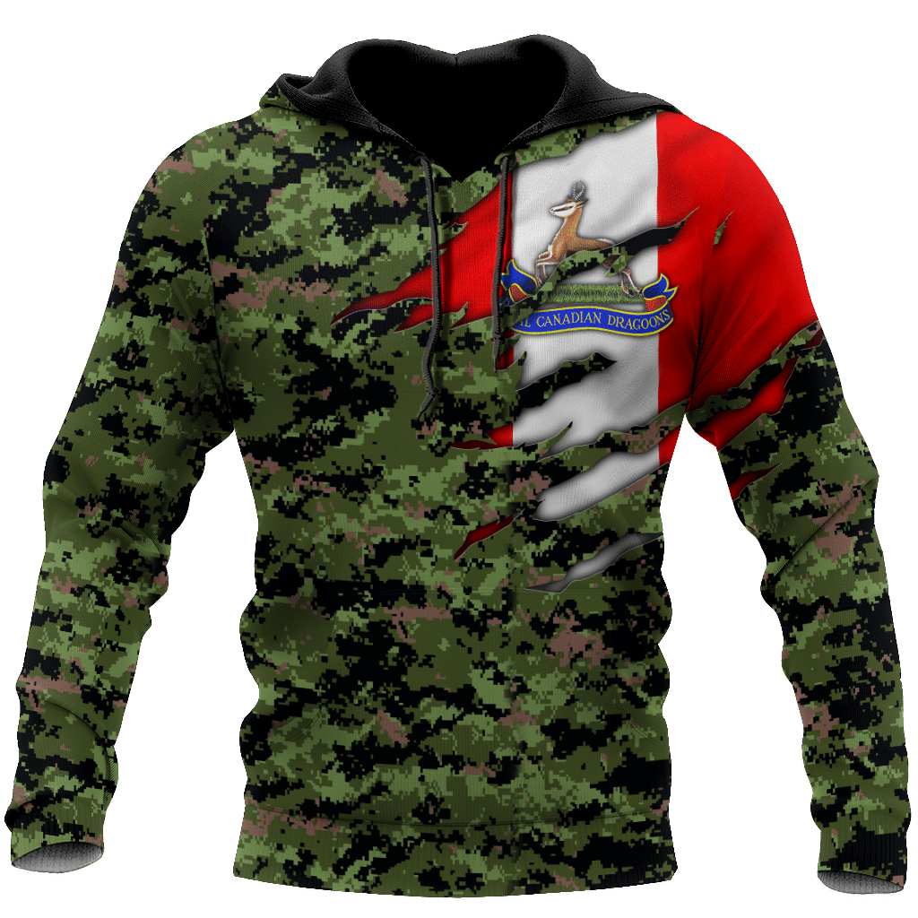 Royal Canadian Dragoons Pullover 3D All Over Printed Shirts Hoodie