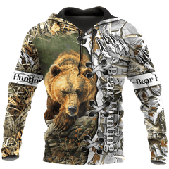 BEAR HUNTING CAMO 3D ALL OVER PRINTED SHIRTS FOR MEN AND WOMEN Pi061203 PL - Amaze Style™-Apparel