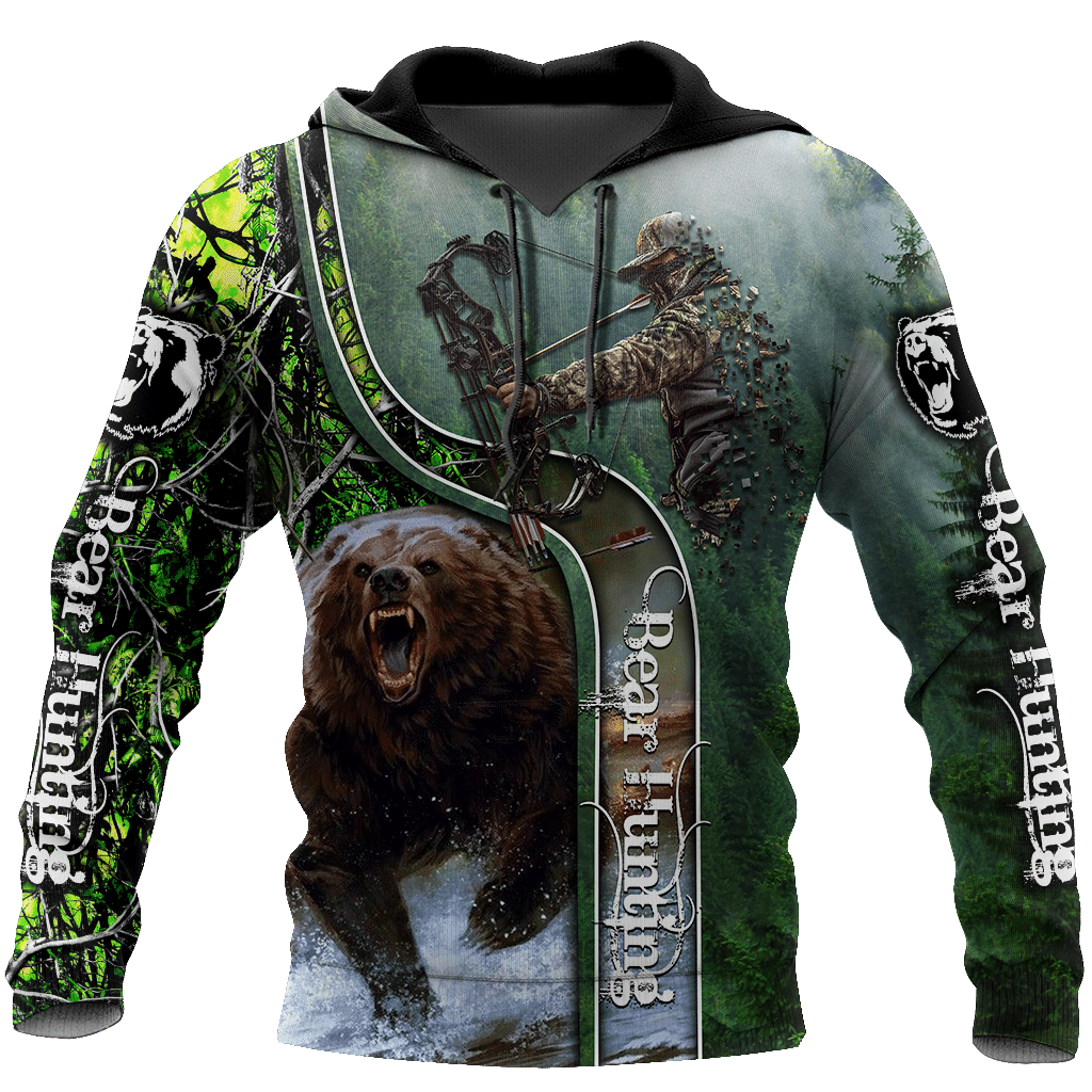 Bear hunting or Bow hunting camo 3D all over printed shirts for men and women AM111201 PL - Amaze Style™-Apparel