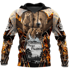 Bear Hunting camo 3D all over printed shirts for men and women Pi121202 PL - Amaze Style™-Apparel