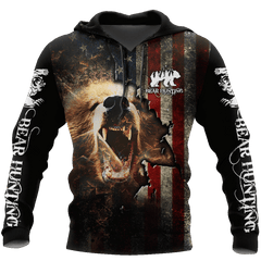 Bear hunter camo 3D all over printed shirts for men and women Pi111202 PL - Amaze Style™-Apparel