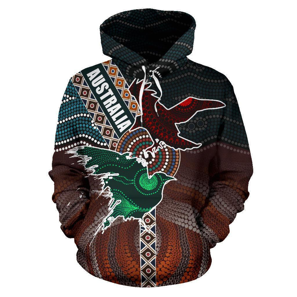 Australia Aboriginal Crow Hoodie NNK1442 - Amaze Style™