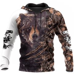 BEAR HUNTING CAMO 3D ALL OVER PRINTED SHIRTS FOR MEN AND WOMEN Pi071202 PL - Amaze Style™-Apparel