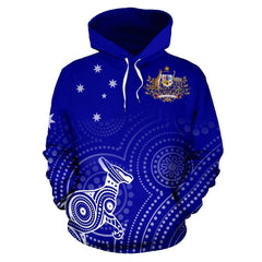 Australia Kangaroo Aboriginal Hoodie  -NNK1483 - Amaze Style™-Apparel