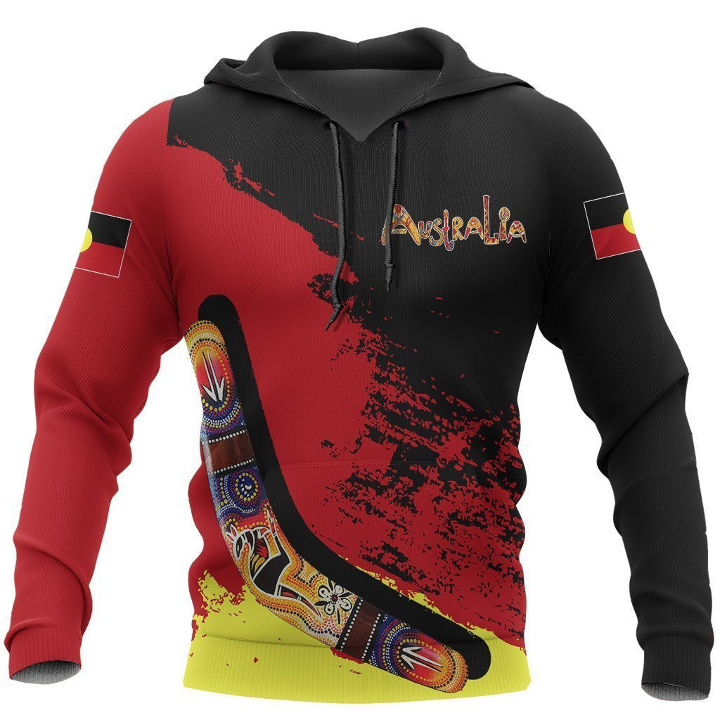 Australia Hoodie Red Black Animals Pattern NNK1463 - Amaze Style™