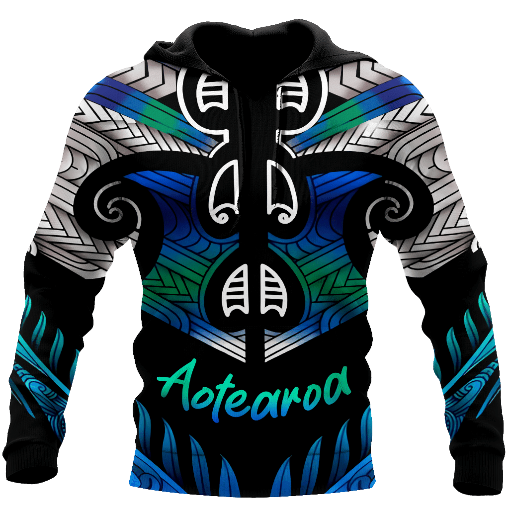 Aoteatoa New Zealand Maori 3d all over printed shirt and short for man and women - Amaze Style™-Apparel