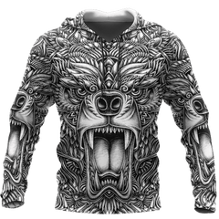 BEAR TATTOO 3D ALL OVER PRINTED SHIRTS FOR MEN AND WOMEN AZ071201 PL - Amaze Style™-Apparel