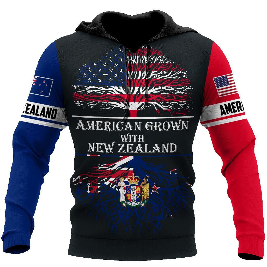 American grow with New zealand 3d all over printed for men and women PL - Amaze Style™-Apparel