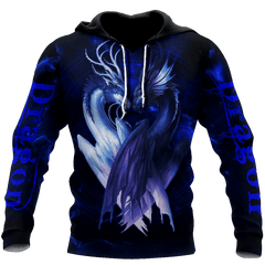 Blue Couple Dragon Love Gift 3D Shirt All Over Printed Shirts For Men and Women NDD10162002 - Amaze Style™-Apparel