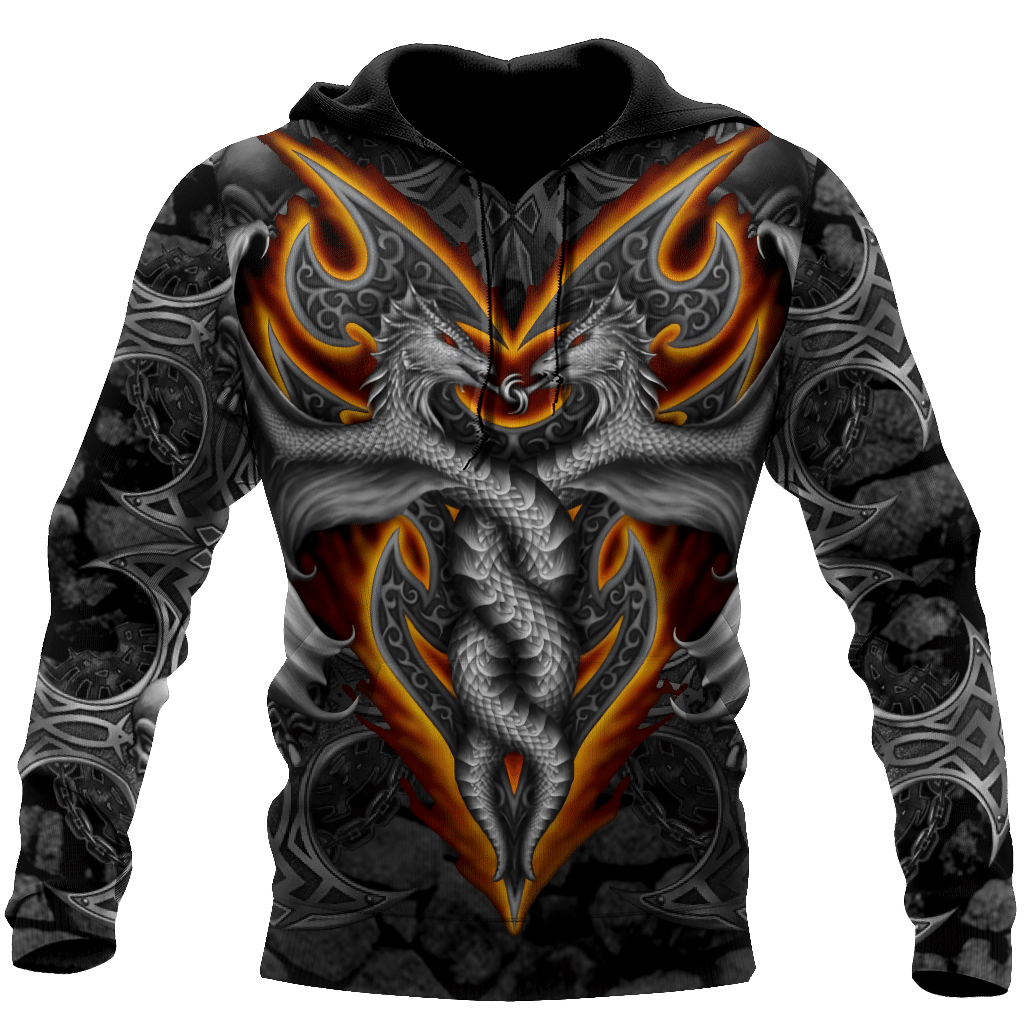 Armor Tattoo and Dungeon Dragon 3D All Over Printed Shirts For Men and Women DQB08172007 - Amaze Style™-Apparel