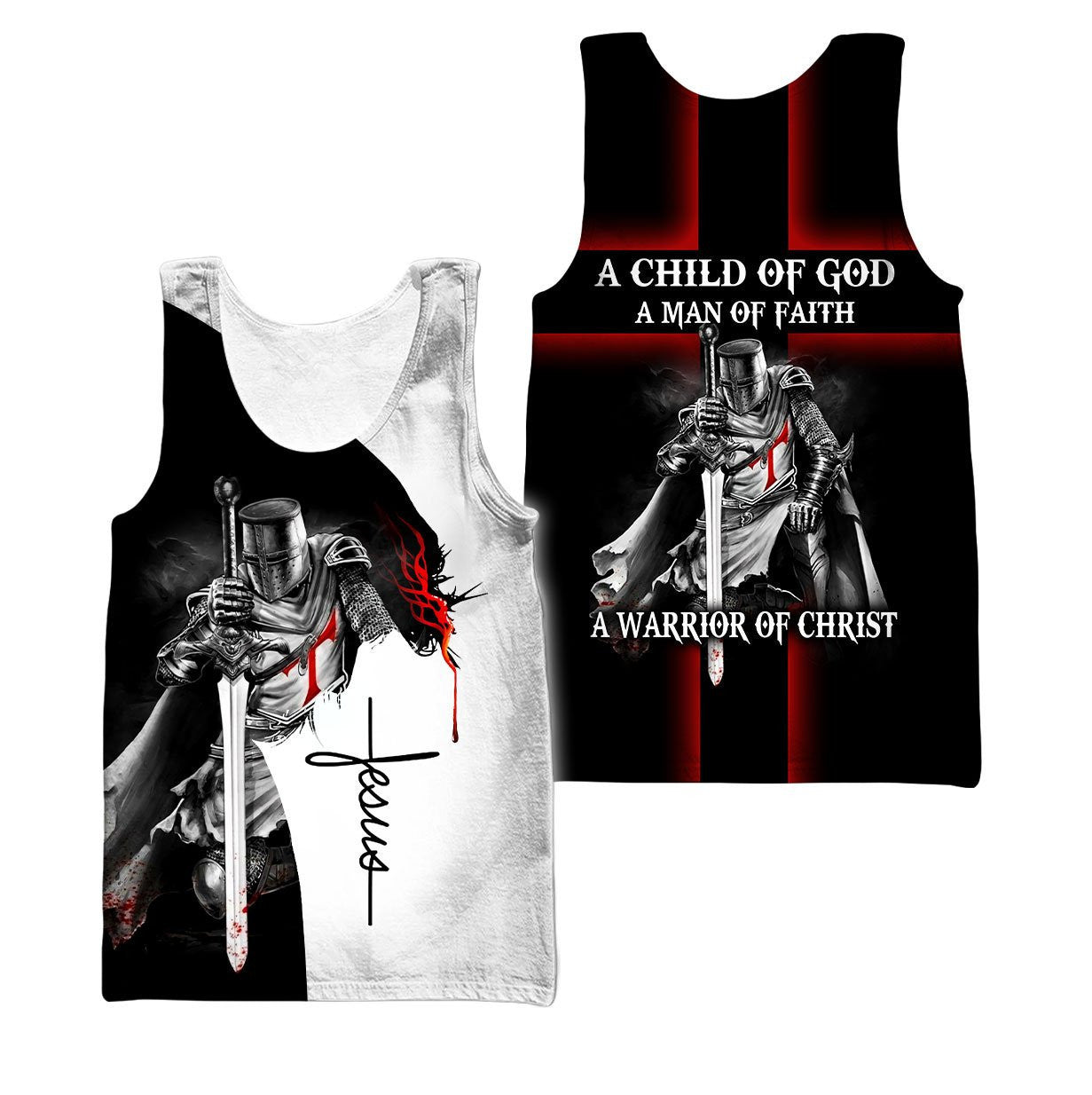 A Child of God, A Man of Faith, A Warrior of Christ - 3D All Over Printed Style for Men and Women - Amaze Style™