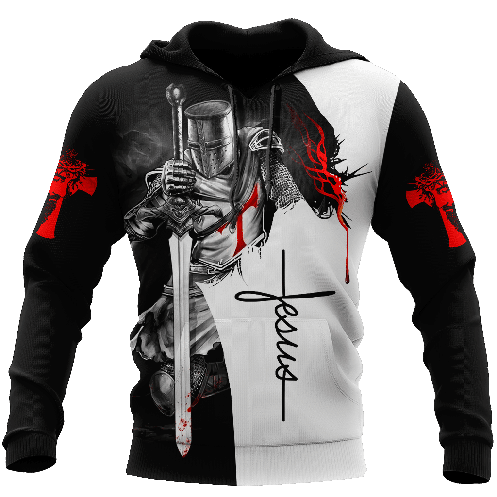 A Child Of God, A Man Of Faith, A Warrior Of Christ3D All Over Printed Style For Men And Women Hoodie