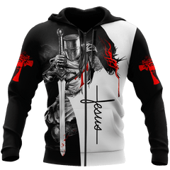 A Child Of God, A Man Of Faith, A Warrior Of Christ3D All Over Printed Style For Men And Women Hoodie