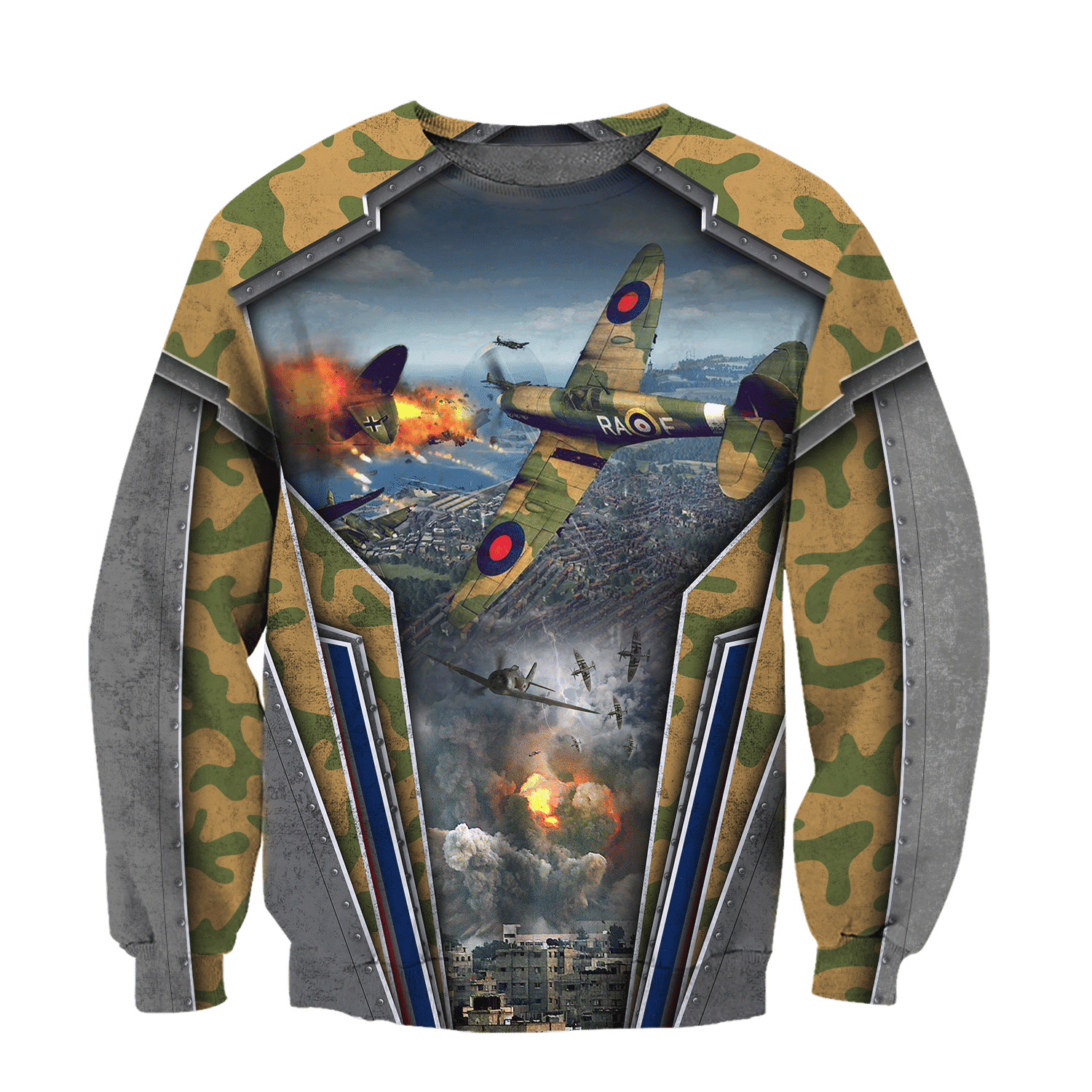 Air Force Aircraft Supermarine Spitfire 3D All Over Printed Shirts For Men And Women Hoodie