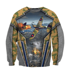 Air Force Aircraft Supermarine Spitfire 3D All Over Printed Shirts For Men And Women Hoodie