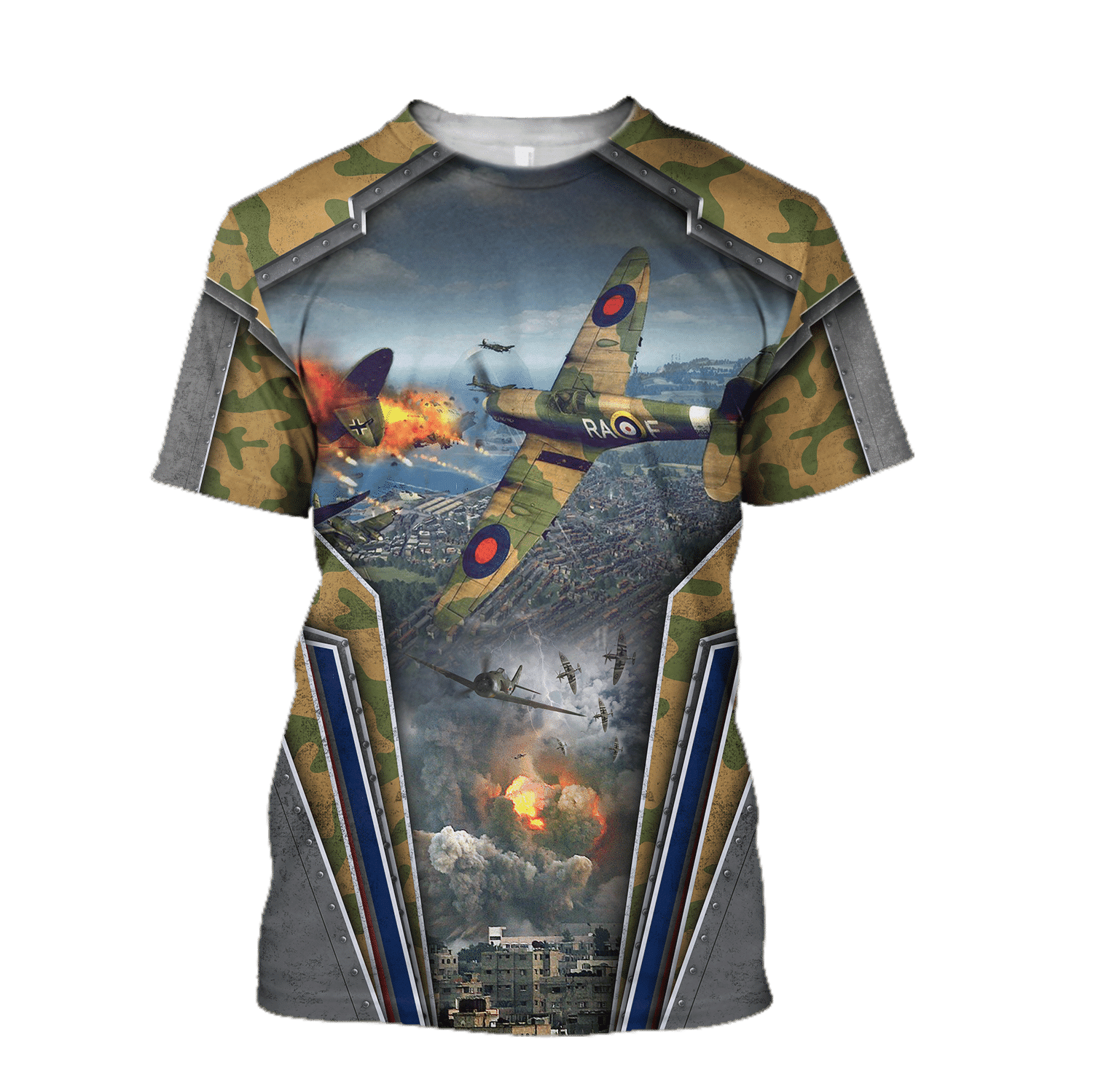 Air Force Aircraft Supermarine Spitfire 3D All Over Printed Shirts For Men And Women Hoodie